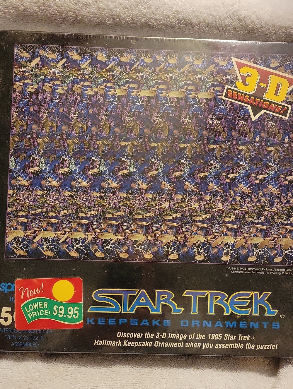 Hallmark Star Trek 3-D Keepsake Ornaments Puzzle - Black/Blue